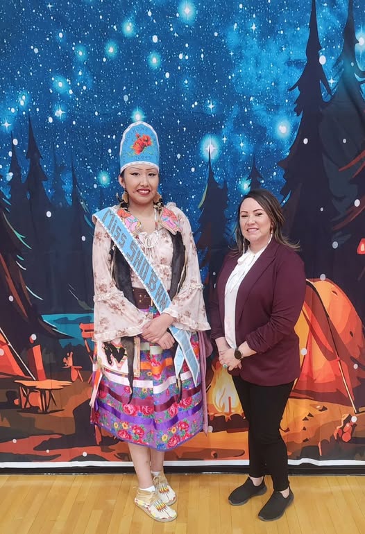 Miss Sho-Ban with Cola Boyer at an FRTC conference hosted in eastern Idaho